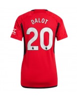 Manchester United Diogo Dalot #20 Kotipaita Naisten 2023-24 Lyhythihainen